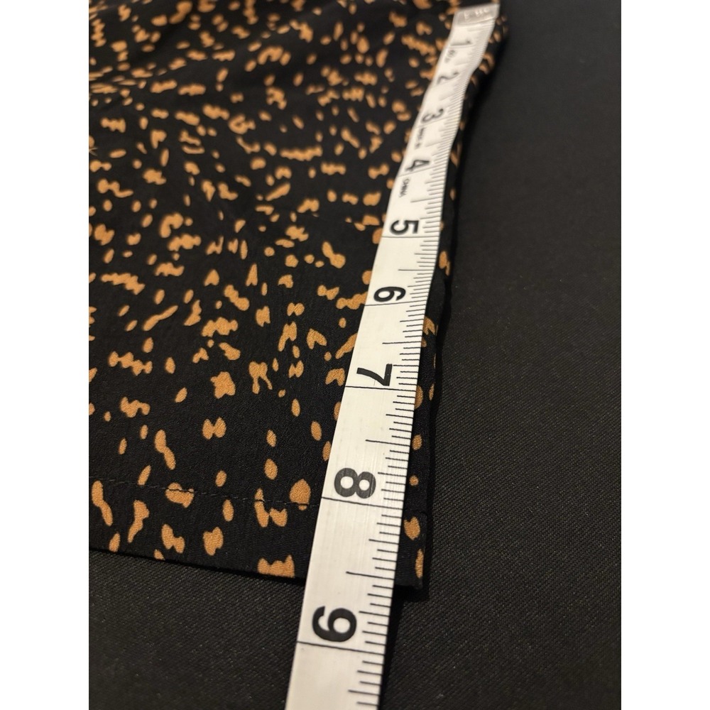Shein Dress Women's M Black and Tan Leopard Print Patterns V-Neck Short Sleeve - Picture 13 of 16